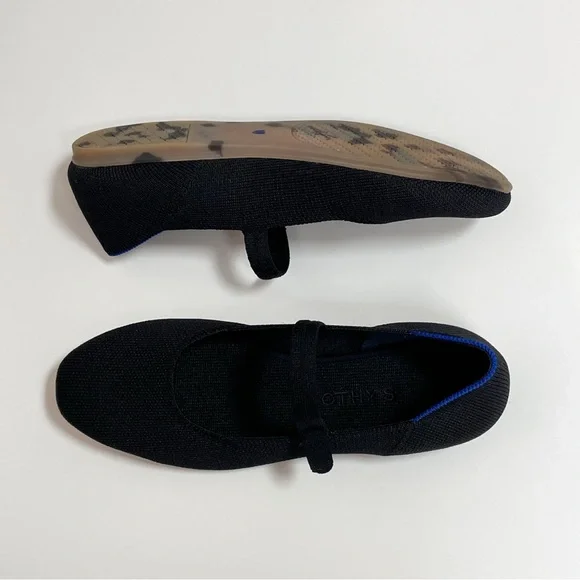 Rothy's The Square Mary Jane Flats in Black - Picture 3 of 5